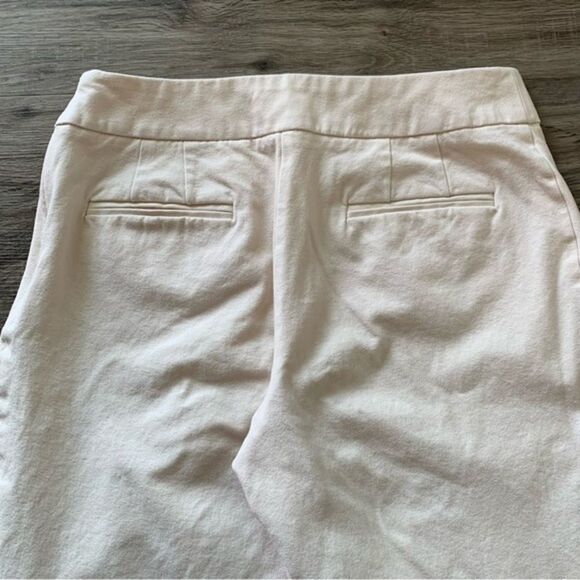 Chico's Slimming Straight Leg Side Zip Women's Professional Cropped Pant Ivory - Picture 3 of 9